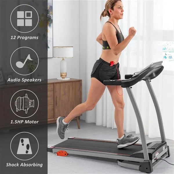Stay Fit at Home with Easy Folding Electric Treadmill