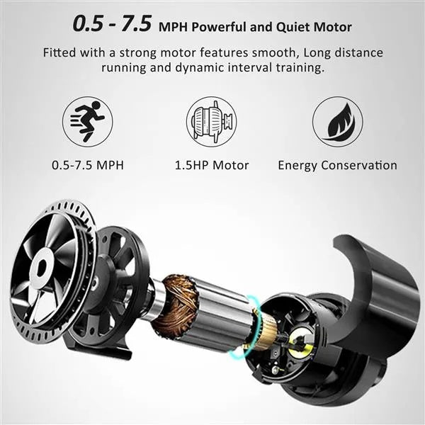 Stay Fit at Home with Easy Folding Electric Treadmill